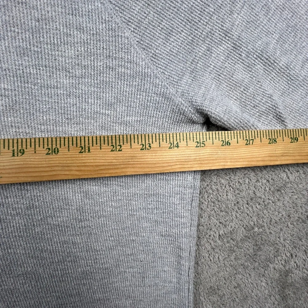 Banana Republic Sweatshirt Mens XL Gray Waffle Knit Raglan‎ Pullover Casual